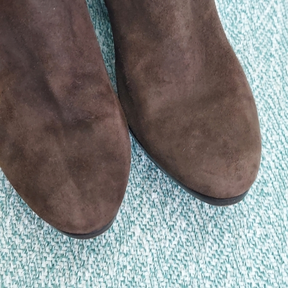 Cole Haan Brown Suede Knee-High Boots - Picture 5 of 14